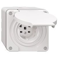 NAP-Steckdose NEVO, 1×T25, IP21, weiss Feller neu