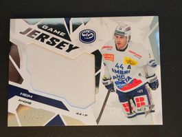 2025/26 HC Ambri Andre Heim Game Jersey /85 - Series 2