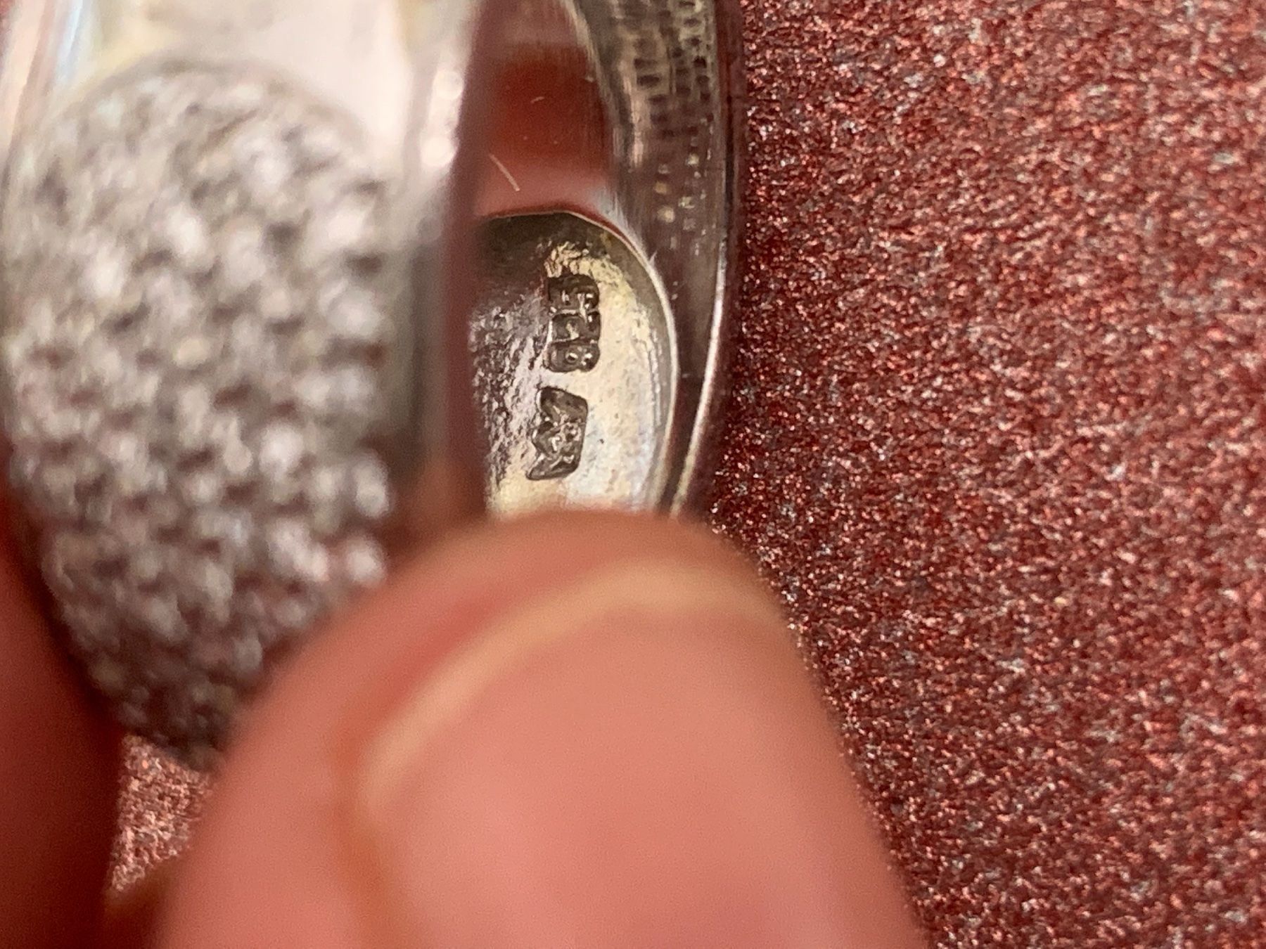 Ringe: Silberring 5 reihig white stone (gr.60) – Gebraucht aus Dittingen von Bellevista 5