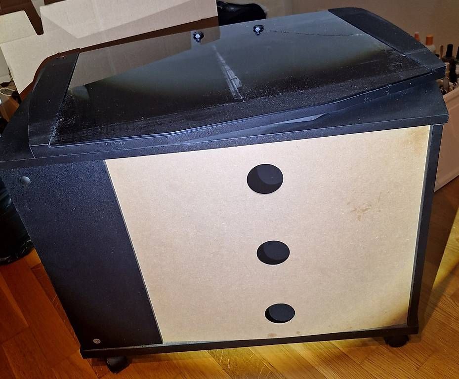 Mobili TV: TV Möbel mit Glas-Drehteller - ca. 30 Grad – Usato da Weiach venduto da gre_v6mw 3