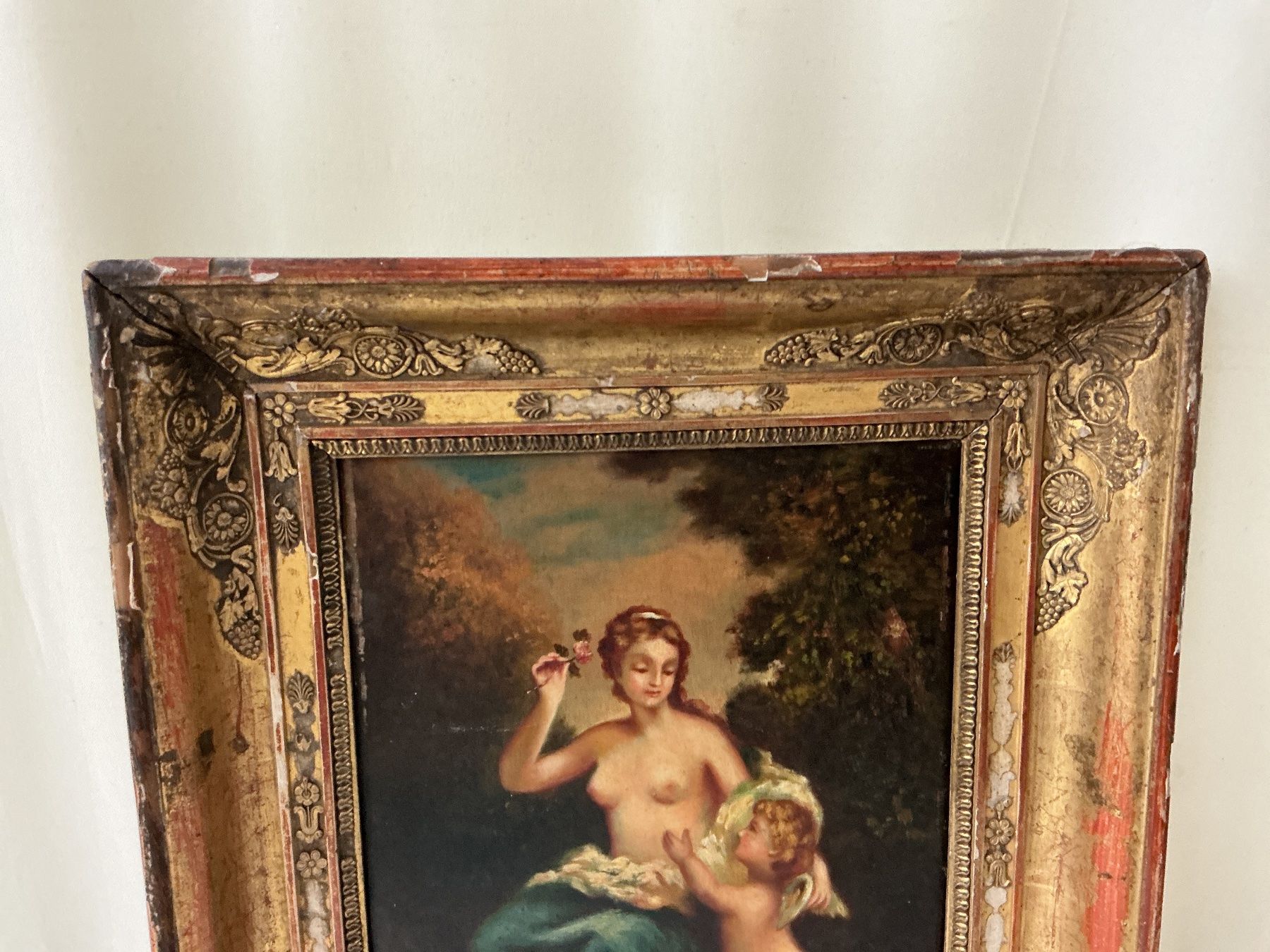Dipinti: Antikes Gemälde Frau mit Putti – Usato da Bern venduto da vielerart 4