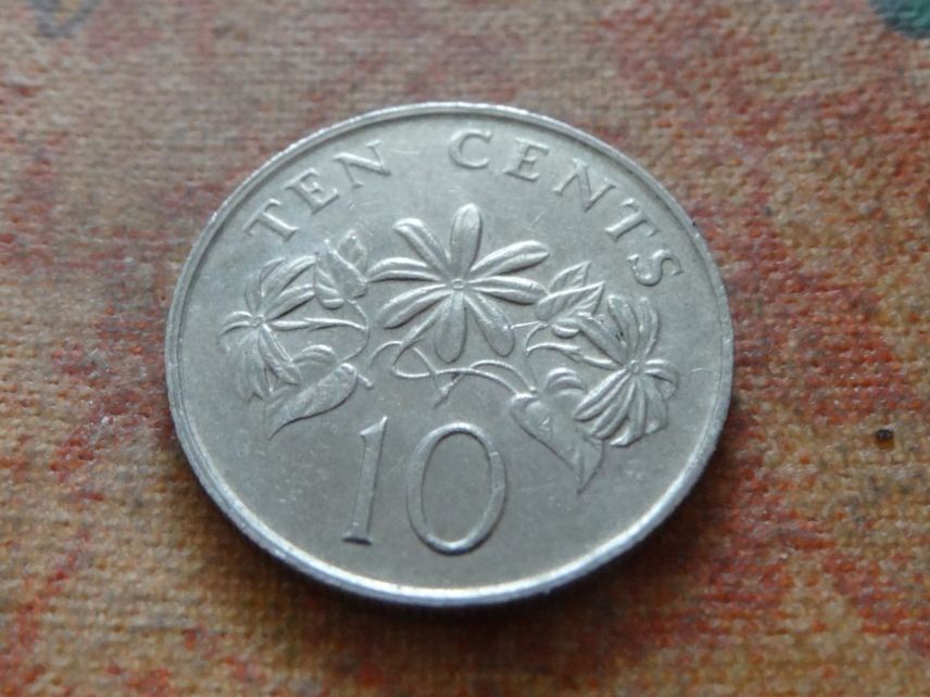 Alle Münzen: SINGAPOUR  10  Cents  1991 – Gebraucht aus Romanel-sur-Lausanne von Swift13 1