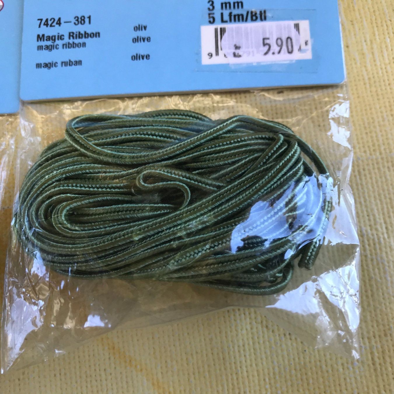 Kit bricolage: LOT MAGIC RIBBON OLIV 3MM – Nuovo e nell'imballaggio originale da Ostermundigen venduto da wini63 4