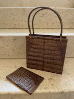 Echte Vintage Krokotasche!