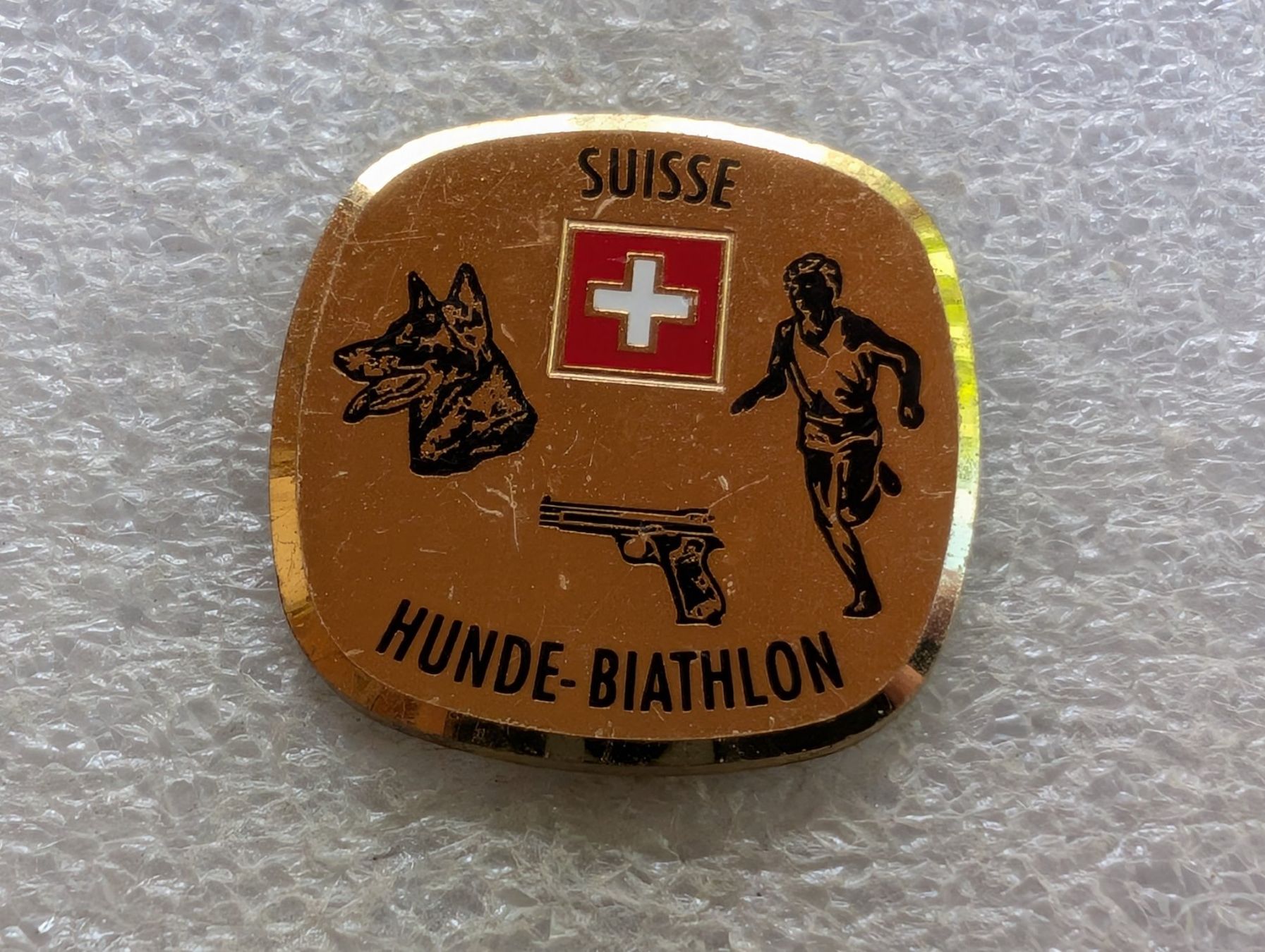 Placchette & Badge: Ansteckpin 188: Hunde Biathlon – Usato da Oppligen venduto da Pin-Fall-Shop