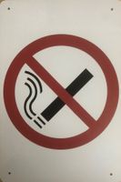 Blechschild Rauchen verboten Rauchverbot Verbotsschild Sign