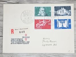CL01 Enveloppe + Timbre Suisse 1948