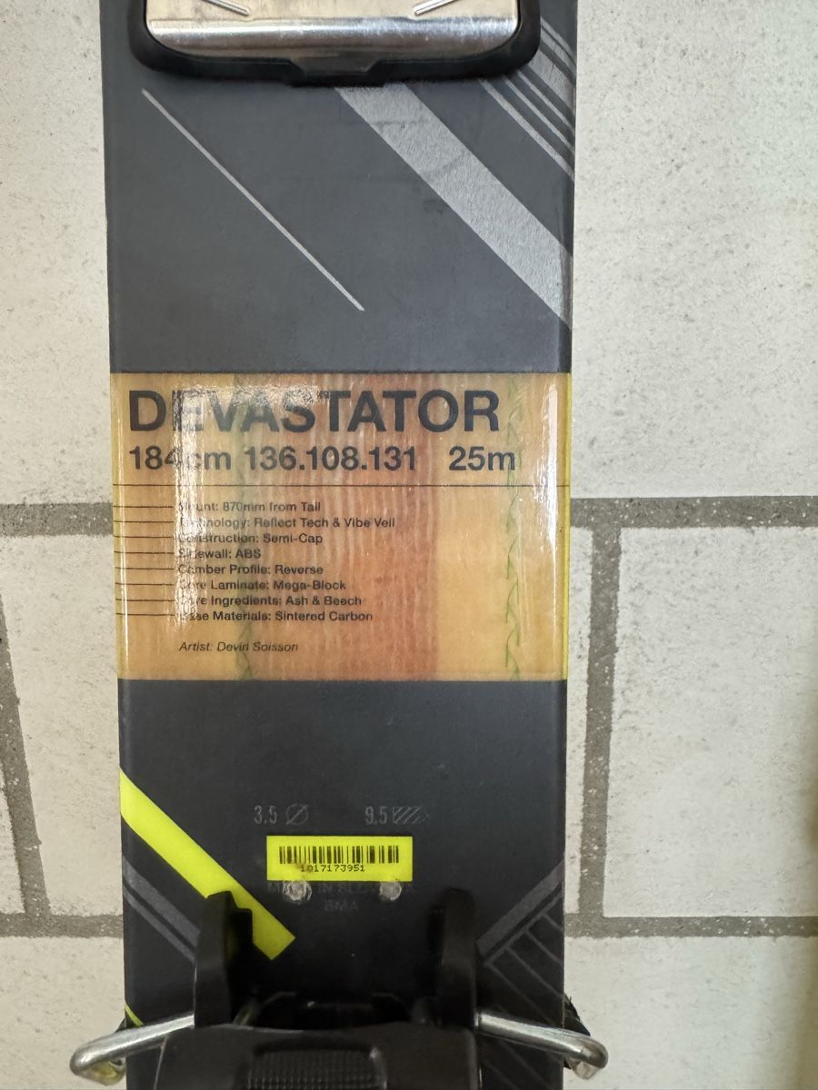Sci: Skis 4FRNT FOR Front  Devastator 184cm, fixations AAATACK – Usato da Sonvilier venduto da Swiss2615 3