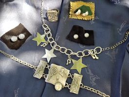 Lot 7 Stk. Vintage Alpaca Schmuck Zama Modeschmuck EU