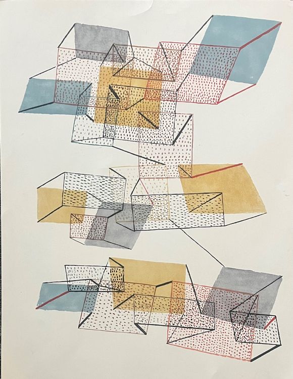 Paul Klee Lithographie COA Original Numéroté 175 Agréé