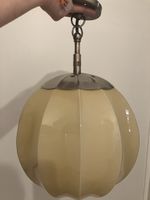 Antike Lampe - gelb - aus Glas
