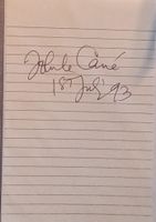 John le Carré 1931-2020 Autogramm signiert Karte 10x15cm