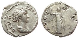 DIVA FAUSTINA AR Denarius (Died 141 AD) in nice conditions !