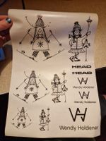 Stickerbogen Wendy Holdener Head Ski Motive ungebraucht