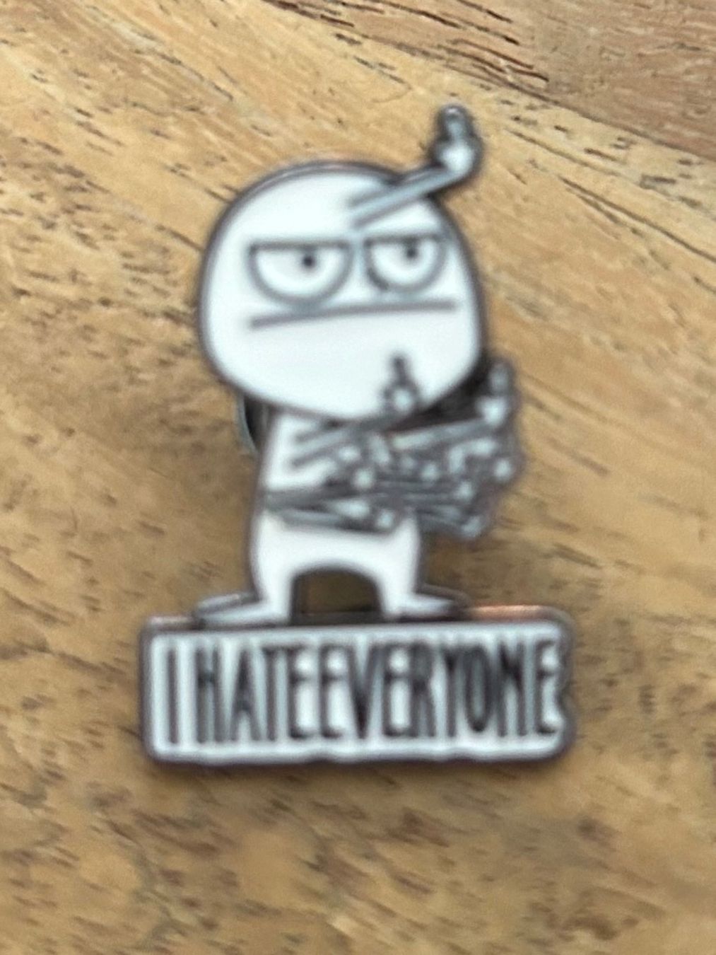 Plaquettes & Badges: Lustiger Pin   I hate everyone – Neuf avec emballage d'origine à Geneve par vane267