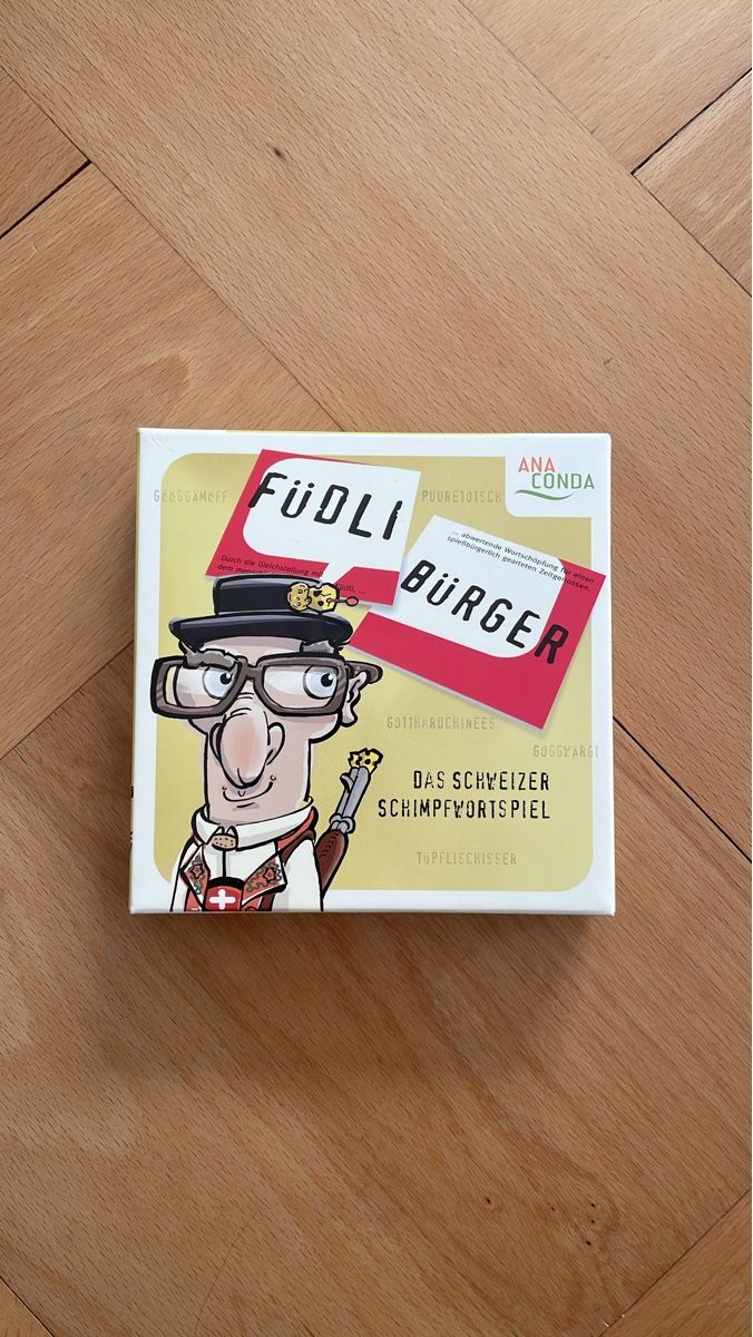 Giochi: Füdlibürger - Das Schweizer Schimpfwortspiel, neuwertig – Nuovo (secondo la descrizione) da Bern venduto da wombat_
