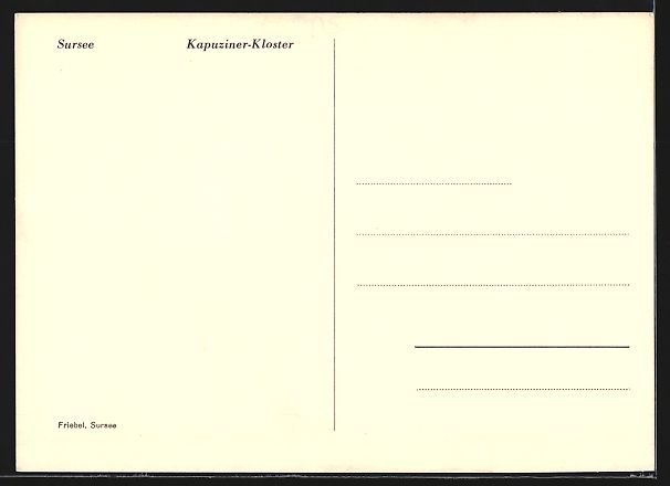 Cartes postales: AK Sursee, Kapuziner-Kloster – D'occasion à Berlin par bartko-reher 1