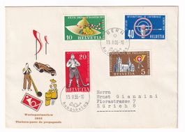 1955 FDC Werbe und Gedenkmarken SBK 320-323, Fr. 75.--