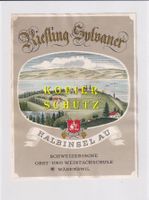 Etikette - Riesling x Sylvaner "Halbinsel Au" /bd
