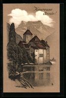 Chillon, Le Chateau, vue ouest