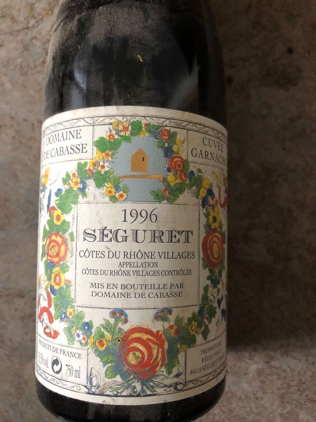 Vino: SEGURET, 1996, Domaine de Cabasse – Nuovo (secondo la descrizione) da Wald ZH venduto da mlnt 1
