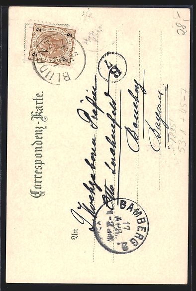 Cartes postales: Vorläufer-Lithographie Bergsteiger erkl – D'occasion à Berlin par bartko-reher 1