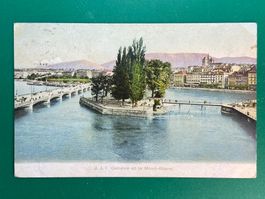 Genève et le Mont-Blanc