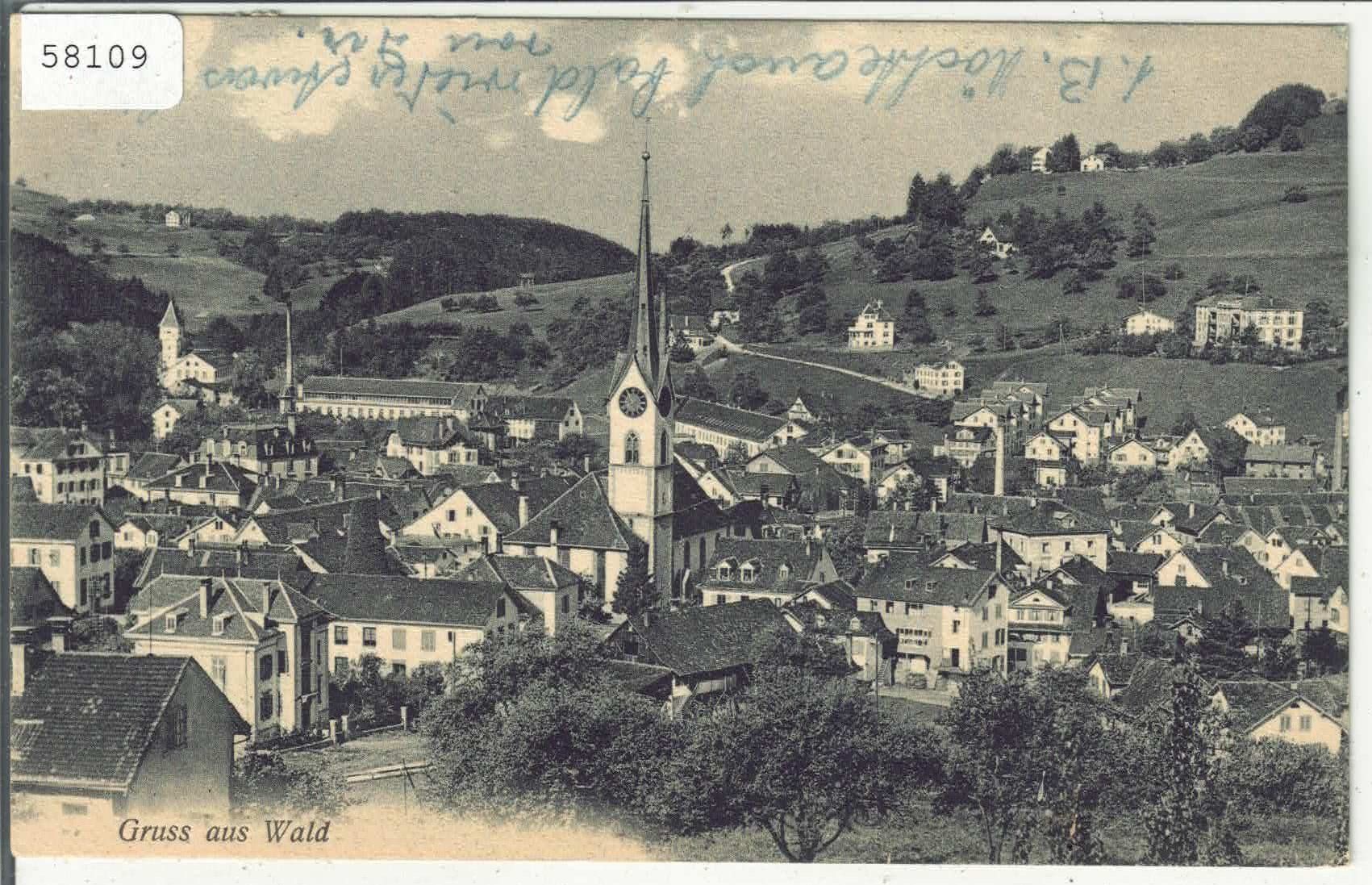 Cartoline postali: Gruss aus Wald ZH – Usato da Ettingen venduto da Kartenplanet