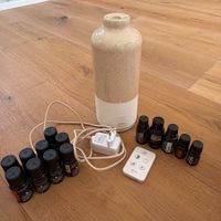 Aroma diffuser Ipuro mit vielen Duftölen und Fernbedienung