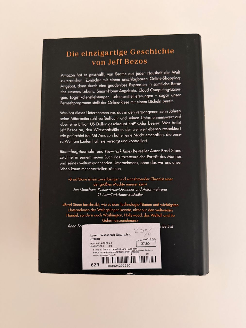 Libri: Buch Amazon unaufhaltsam von Brad Stone – Usato da Luzern venduto da mani032 1