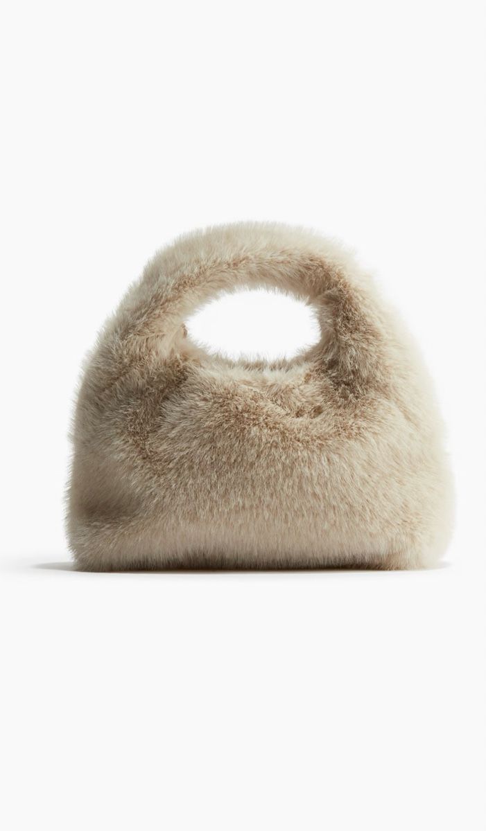 H&M Borse da donna: Fluffy crossbody bag - Light beige – Usato da Peseux venduto da Meea97 3