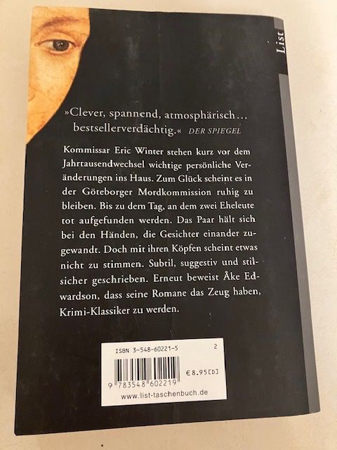 Bücher: Åke Edwardson: Das vertauschte Gesicht – Gebraucht aus Aathal-Seegräben von daso03 1