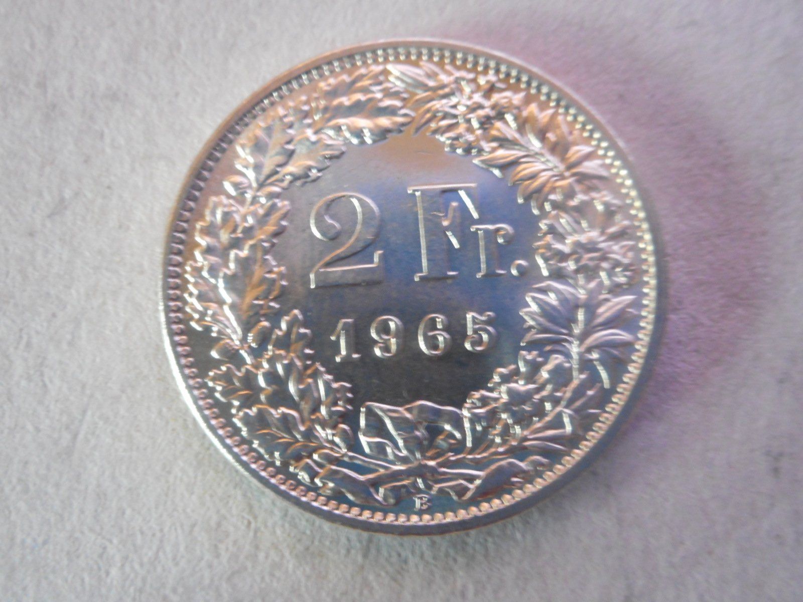 Alle Münzen: 2 Fr. 1965 silber  unz/stgl – Neu (gemäss Beschreibung) aus Kriegstetten von pizlad2010