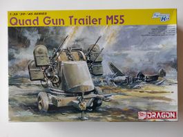 FlaK der US Army "Quad Gun Trailer M55" von Dragon 1/35