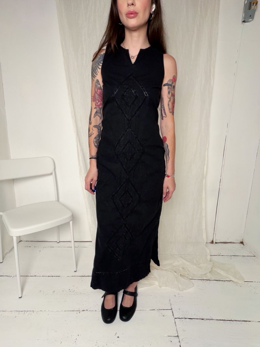 Vestiti: Black sleeveless dress, Impulse, size S, good condition – Usato da Knonau venduto da Grapesvintage 1