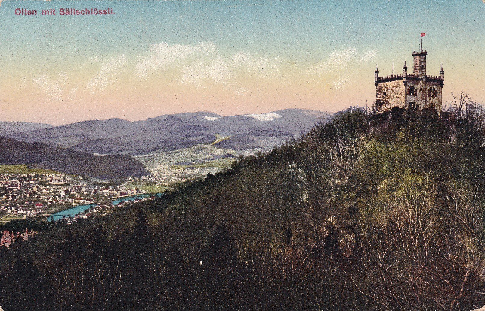 Cartoline postali: Olten mit Sälischlössli – Usato da Cormoret venduto da Pascalll2001