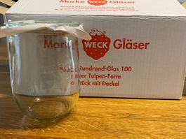 Weck Gläser 1 Liter Tulpenform 6 Stück mit Deckel