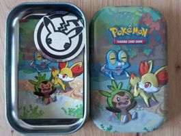 Boîte Pokémon métal - avec jeton Pikachu - 25 anniversaire
