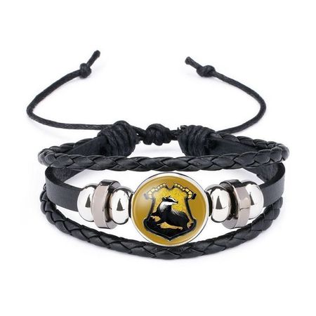 Neu Harry Potter Lederarmband mit Amulett