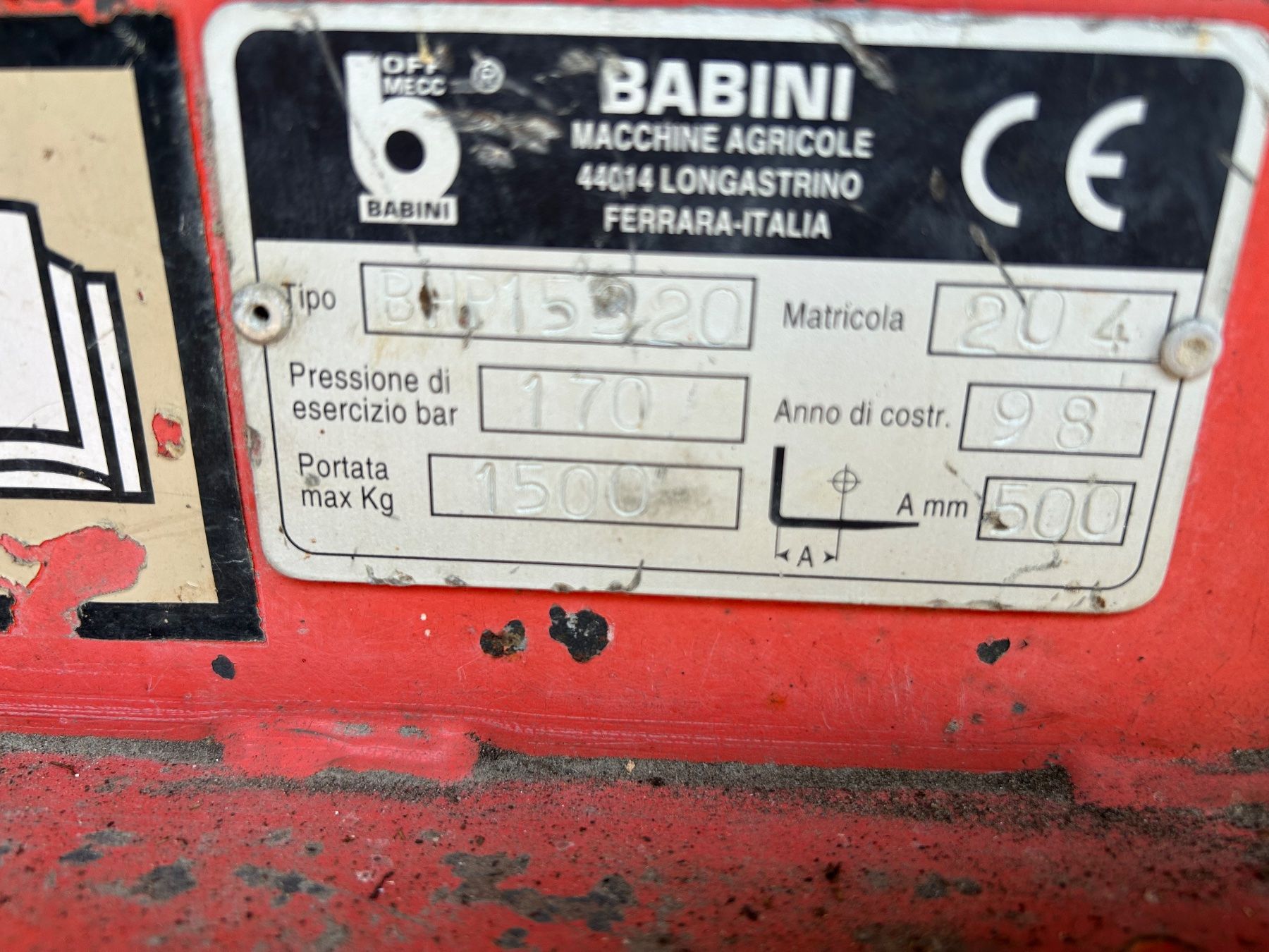 Carrelli elevatori e a forche: Heckstapler, Stapler, Dreipunktstapler, Babini – Usato da Kiesen venduto da rebbergfoerster 2