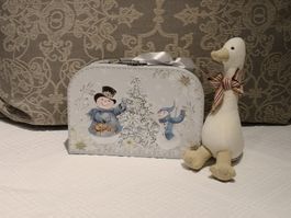 🤩3 STK: GLOBUS STOFFENTE WEISS & WEIHNACHTS-KOFFER & D&G P.
