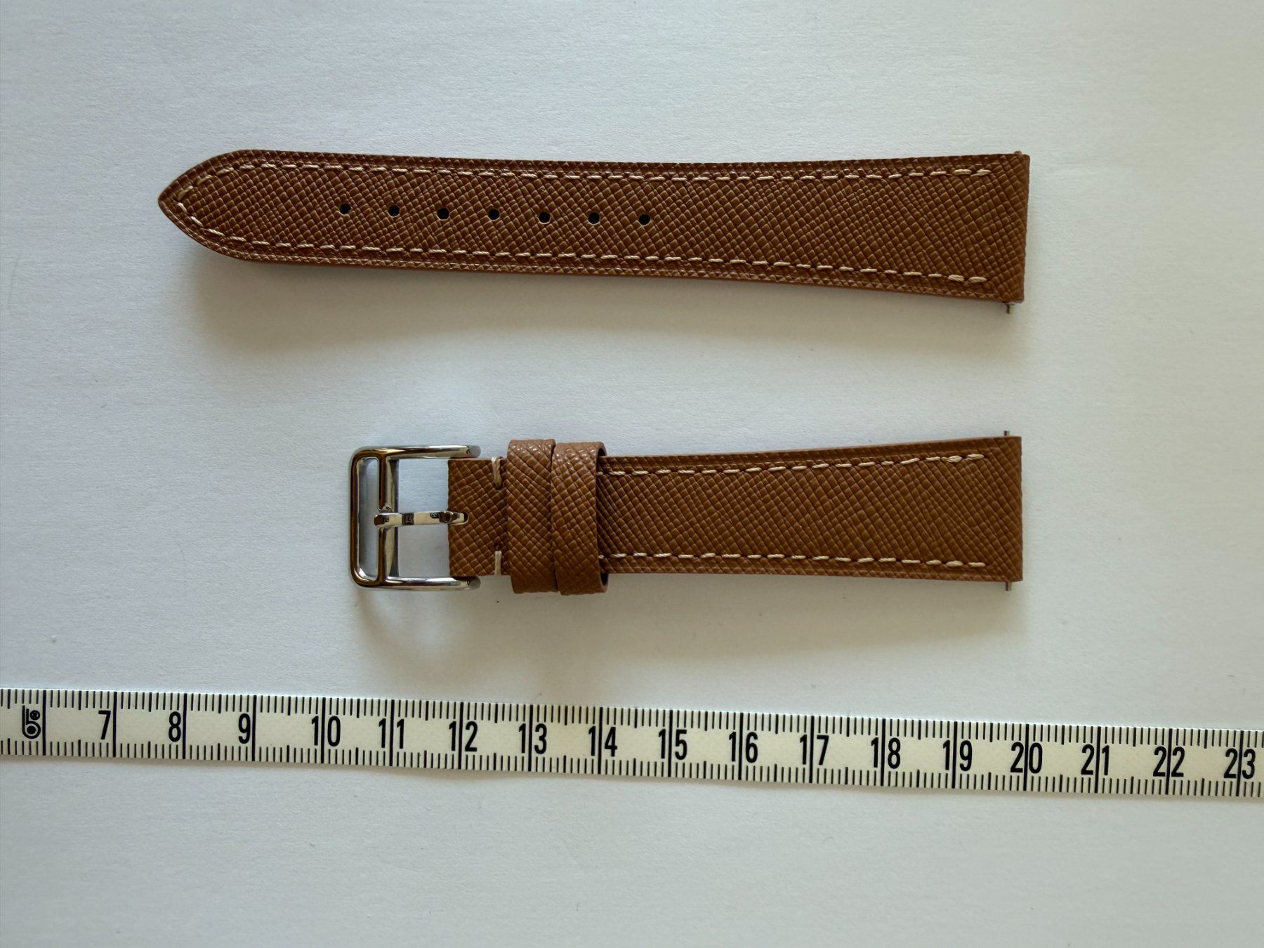 Bracciali & Braccialetti: New 20mm light brown leather watch strap – Usato da Genève venduto da gau_6t8p 1