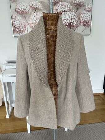 Elegante Strickkragen Jacke, 38
