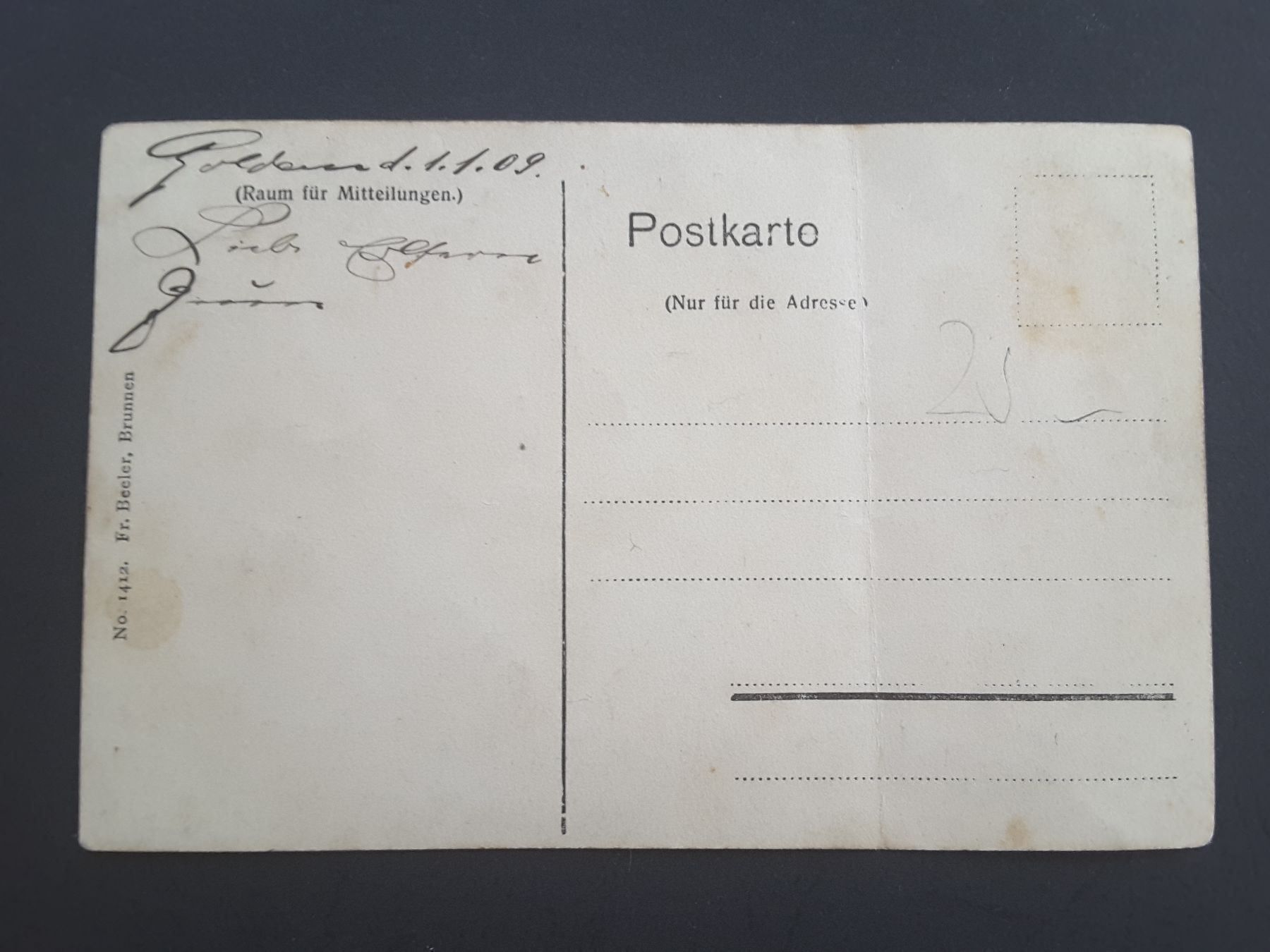 Cartoline postali: AK Goldau SZ , Bahnhof , 1909 – Usato da Reichenburg venduto da Pipo-67 1