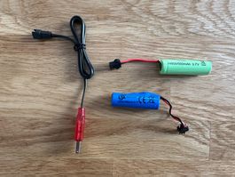 2 x 14500/500mAh 3.7V Li-Ion Akku + USB Ladegerät