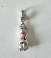 Charm Anhänger "Katze" 925er Silber (rhodiniert) - Neu
