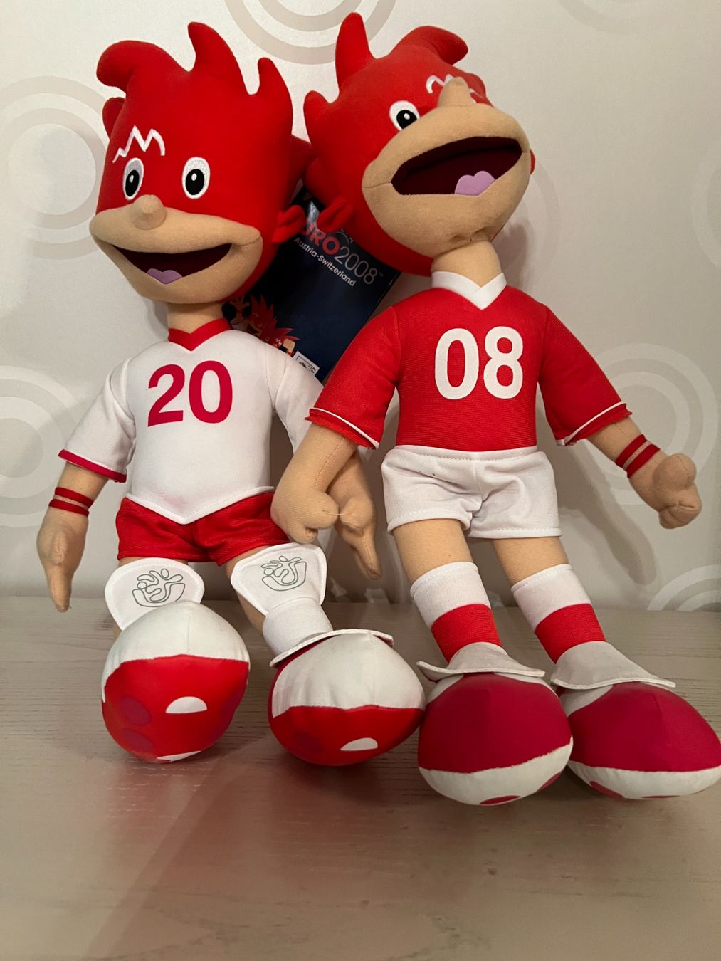 Statuette: Trix und Flix Maskottchen UEFA EURO 2008 – Usato da Erlinsbach venduto da maxblattner