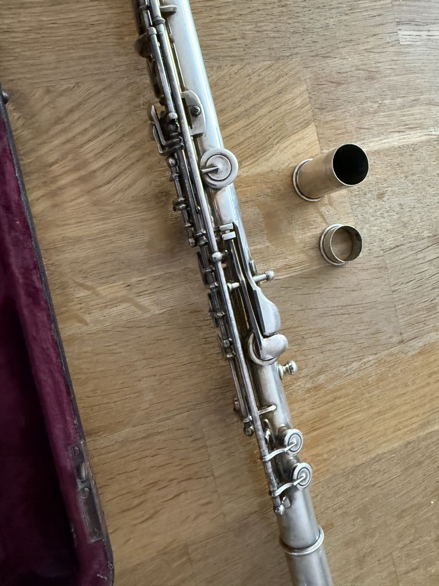 Strumenti musicali: Querflöte G. Hüller Schöneck gebraucht mit Etui – Usato da Goldach venduto da Messerguru 3