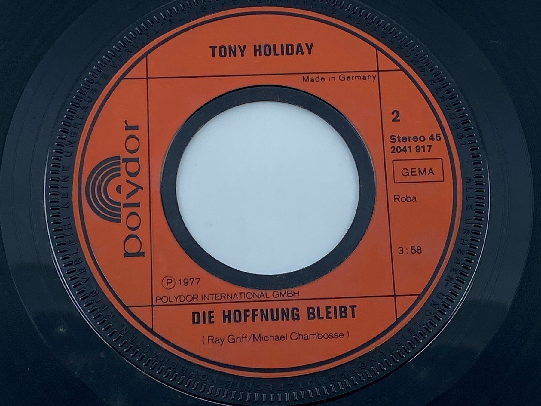 Schallplatten: Tony Holliday - Tanze Samba mit mir – Gebraucht aus Langwiesen von Restposten-24 2