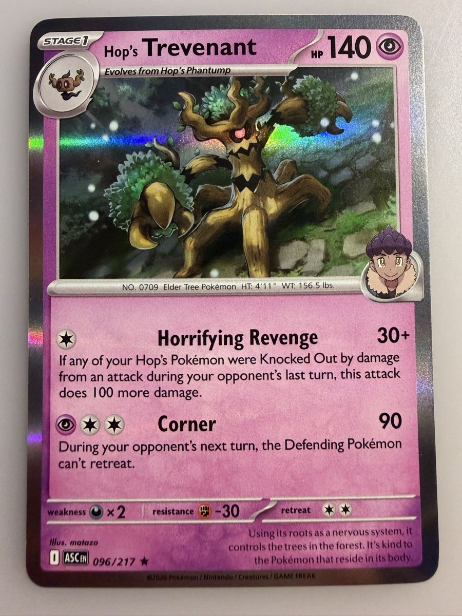 Pokémon Carte collezionabili: Hop's Trevenant (ASC096) – Nuovo (secondo la descrizione) da Vevey venduto da Matx